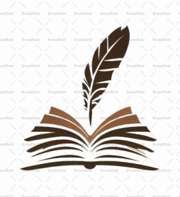 Offenes Buch und Feder
